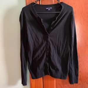 Black cardigan